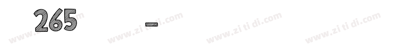 字魂265号 绫纱黑字体转换